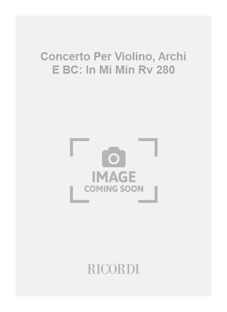 Concerti Per Vl., Archi E B.C.:
